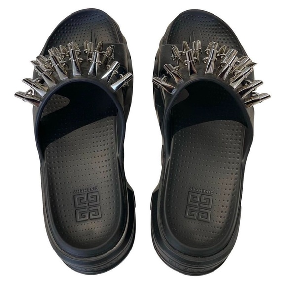 Givenchy Marshmallow Stud Embellished Slides Sandals in Black US 9.5, EU 40 - Picture 5 of 15